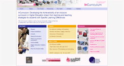 Desktop Screenshot of incurriculum.org.uk